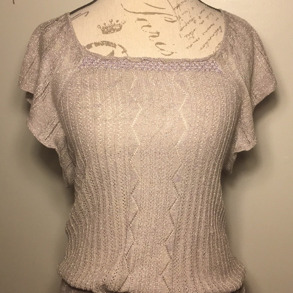 Free People woven loose tie flutter dress XS